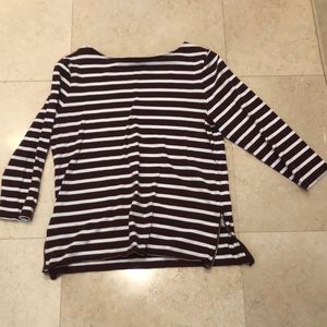 Gap Maroon Top with Zipper Accents